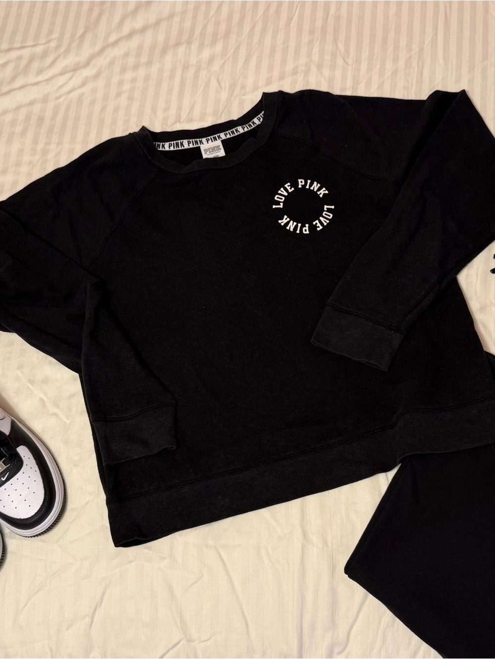 Victoria's Secret PINK Black Logo Sweatshirt15